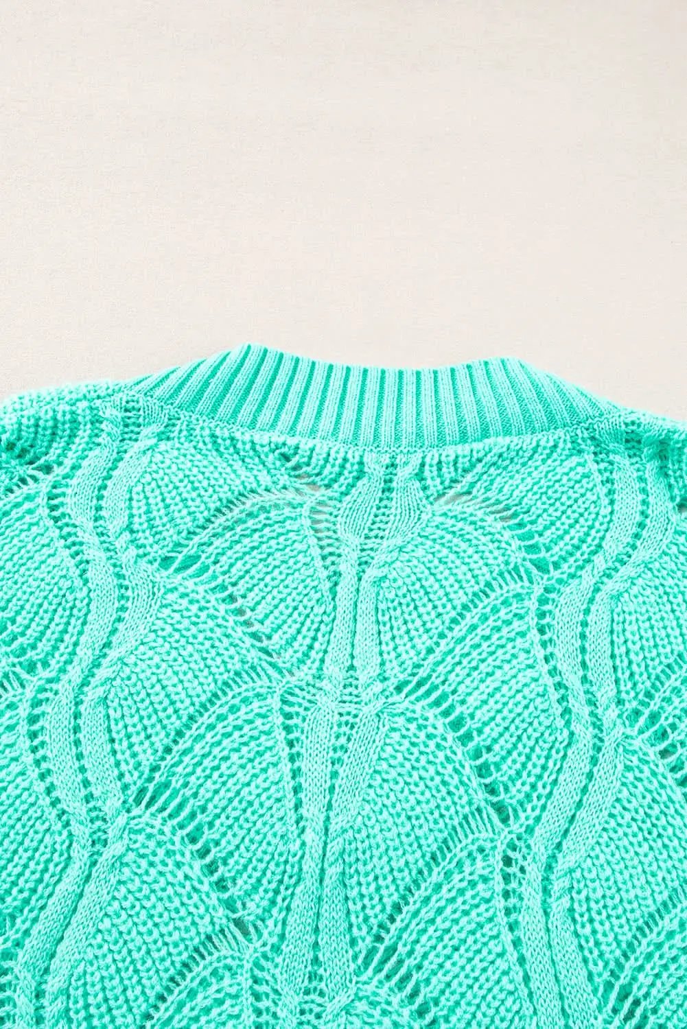 Chic mint green knit sweater - Love Salve